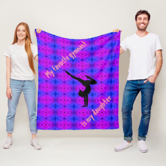 Gymnastics Girls Fleece Blanket from Parent
