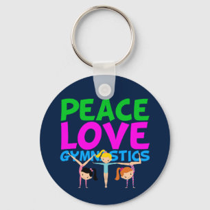 Gymnastics Girls Key Ring