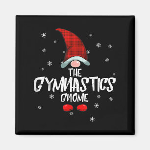 Gymnastics Gnome Family Christmas Pajama Gymnastic Magnet