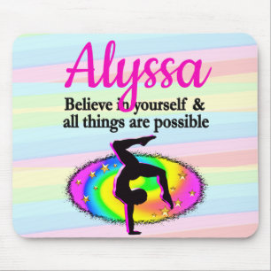 GYMNASTICS GOALS AND DREAMS MOUSE MAT