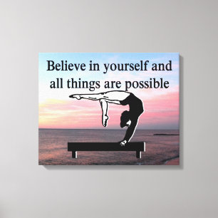 GYMNASTICS GOALS CANVAS PRINT