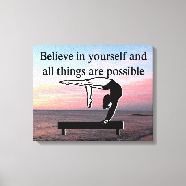 GYMNASTICS GOALS CANVAS PRINT (Front)