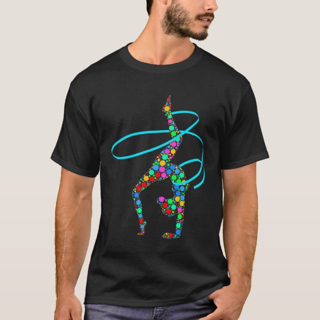 Gymnastics Gymnast aerobics acrobat Fan T-Shirt (Front)