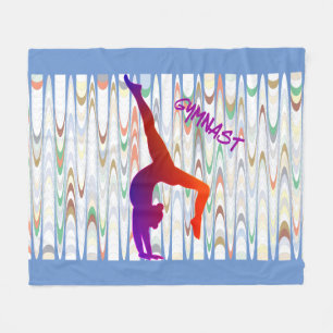Gymnastics GYMNAST fleece blanket.