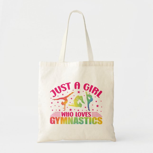 Gymnastics Gymnast Just a Girl Who Loves Gymnastic Tote Bag (Front)