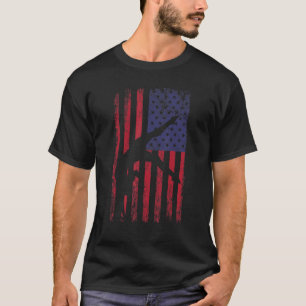 gymnastics gymnsatics US flag gymnastics coach spo T-Shirt