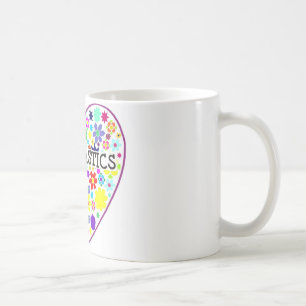 Gymnastics Heart with Flowers Coffee Mug