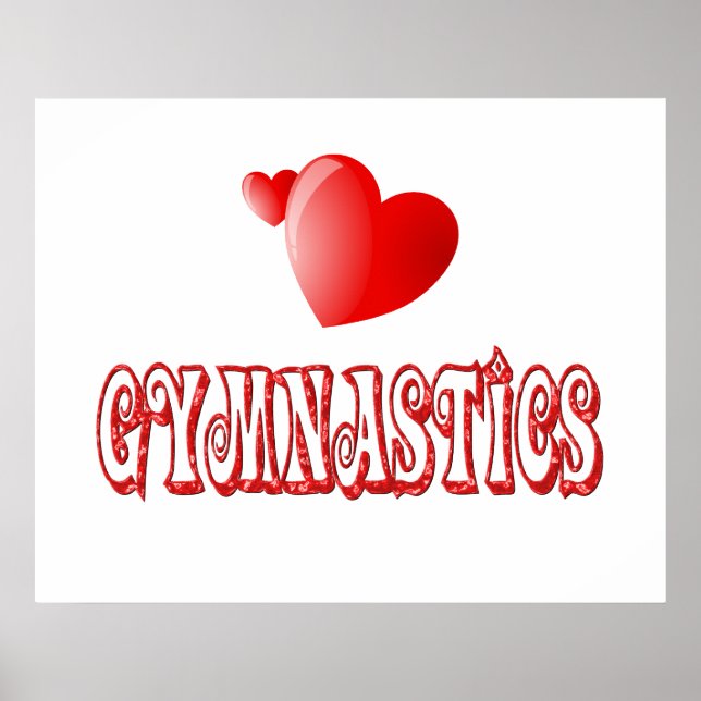 Gymnastics Hearts Poster (Front)