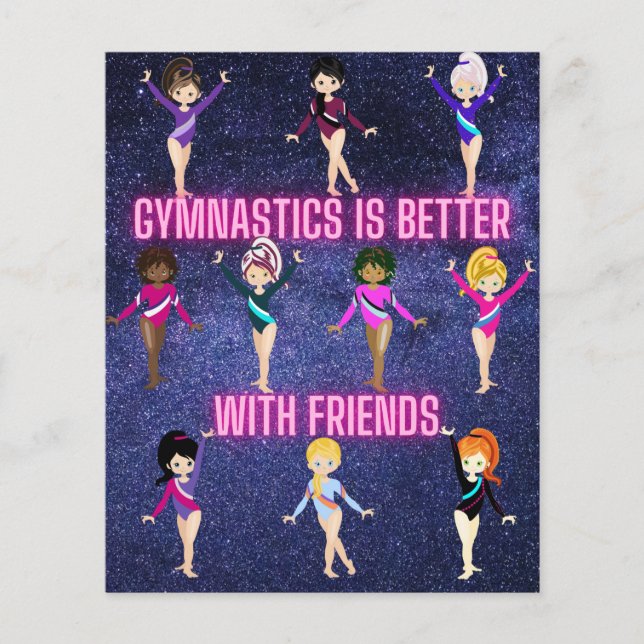 Gymnastics Is Better With Friends    Flyer (Front)