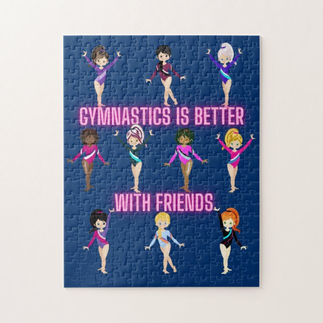 Gymnastics Is Better With Friends    Jigsaw Puzzle (Vertical)