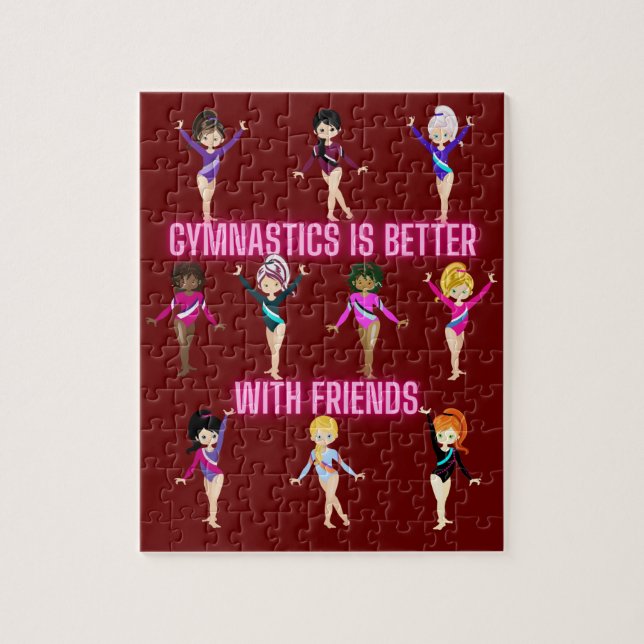 Gymnastics Is Better With Friends    Jigsaw Puzzle (Vertical)