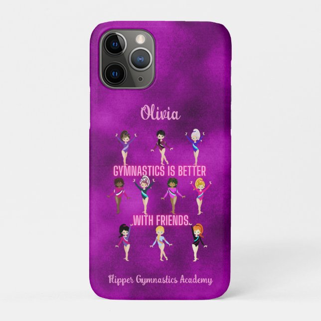 Gymnastics Is Better With Friends Personalised     Case-Mate iPhone Case (Back)
