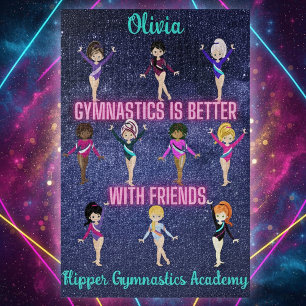 Gymnastics Is Better With Friends Personalised Jigsaw Puzzle