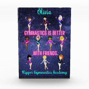 Gymnastics Is Better With Friends Personalised   Photo Block