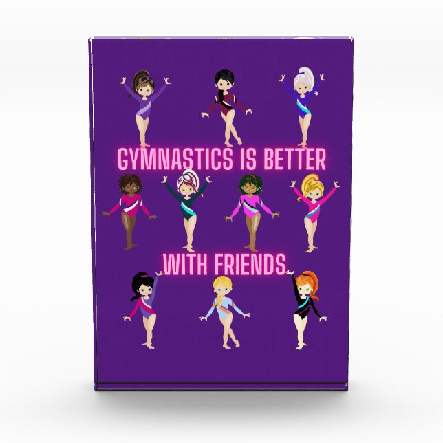 Gymnastics Is Better With Friends   Photo Block (Front)