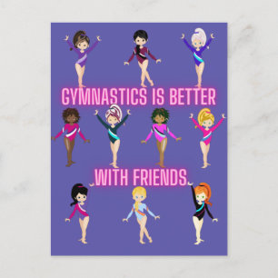 Gymnastics Is Better With Friends  Postcard