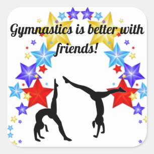 Gymnastics is better with friends Sticker