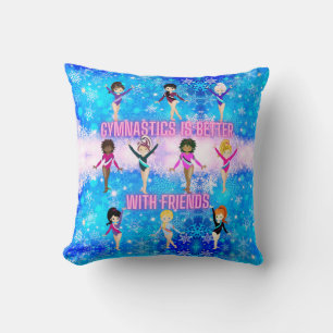 Gymnastics Is Better With Friends Winter Wonder Cushion