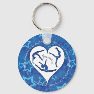 Gymnastics is in my Heart Keychain