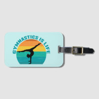 Gymnastics is Life Beautiful Sunset Gymnast Teal