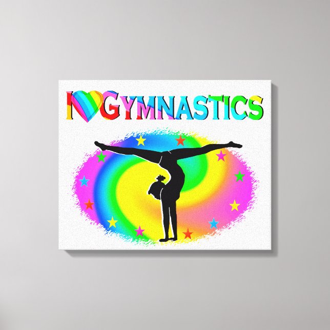 GYMNASTICS IS MY LIFE CANVAS PRINT (Front)