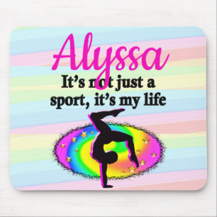 GYMNASTICS IS MY LIFE MOUSE MAT