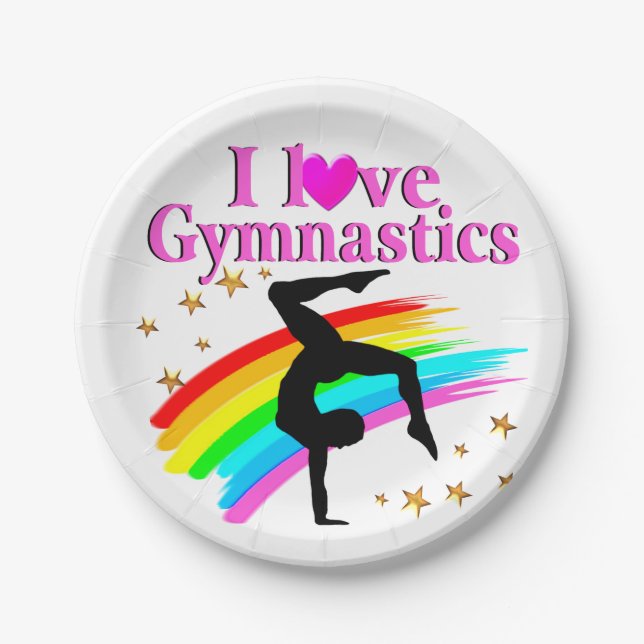 GYMNASTICS IS MY LIFE PAPER PLATE (Front)