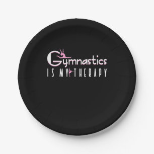 Gymnastics Is My Therapy Paper Plate