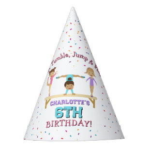 Gymnastics Kids Girl Birthday Party Theme Party Hat
