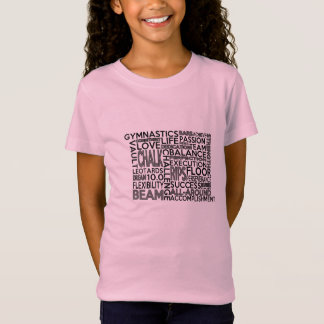 Gymnastics Kids Word Block Tee