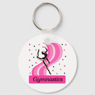 Gymnastics Leap Key Ring