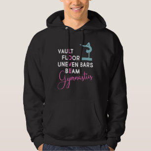 Gymnastics Love Vault Floor Gymnast Girl Boy Hoodie