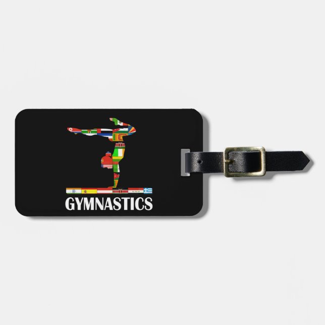 Gymnastics Luggage Tag (Front Horizontal)