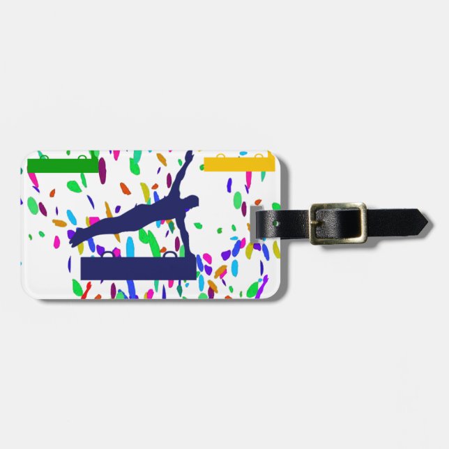 GYMNASTICS LUGGAGE TAG (Front Horizontal)