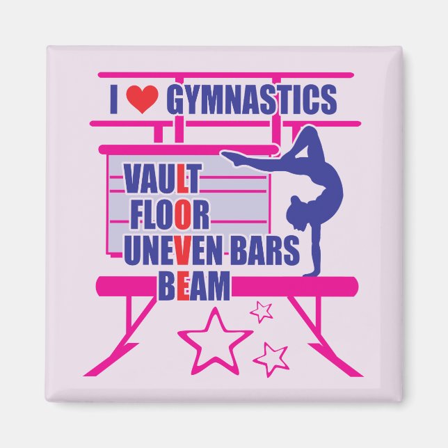 Gymnastics Magnet (Front)