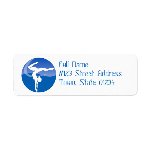 Gymnastics Mailing Labels (Front)