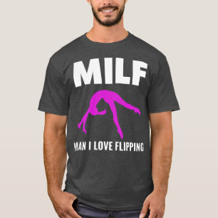 Gymnastics Man I Love Flipping Funny Cheerleader G T-Shirt