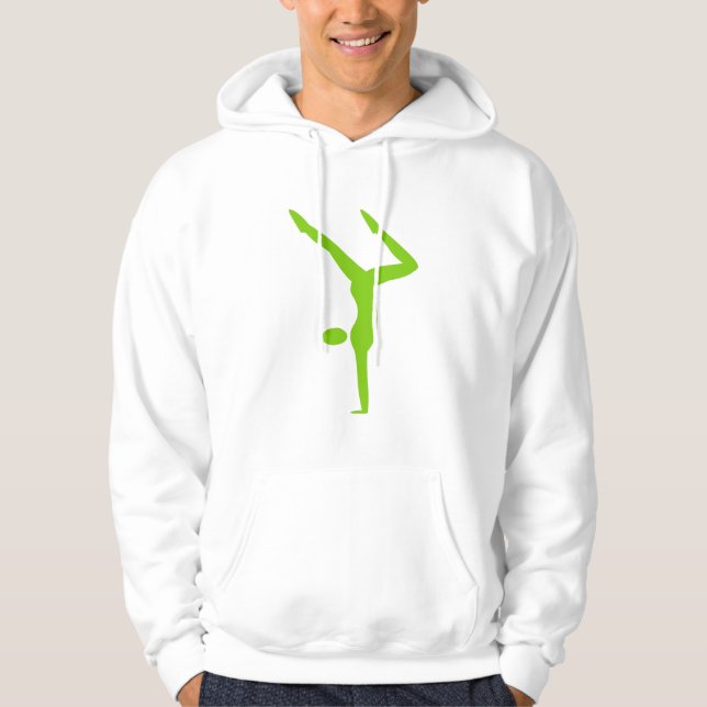 Gymnastics - Martian Green Hoodie (Front)