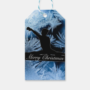 Gymnastics "Merry Christmas" Frozen Gift Tags