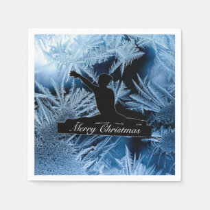 Gymnastics "Merry Christmas" Frozen   Napkin
