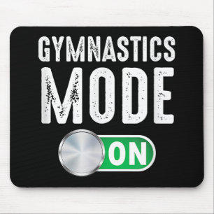 Gymnastics Mode On Cool Gymnast Athlete Mouse Mat
