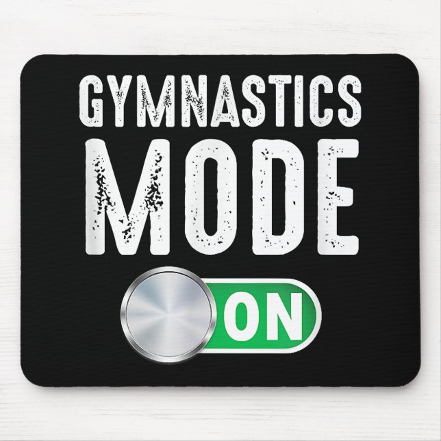 Gymnastics Mode On Cool Gymnast Athlete Mouse Mat (Front)
