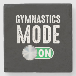 Gymnastics Mode On Cool Gymnast Athlete Stone Coaster