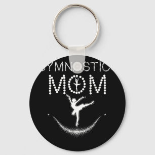 Gymnastics Mom Cute Support Women Gift Dancing Key Ring
