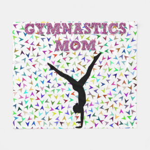 Gymnastics MOM fleece blanket. Blanket