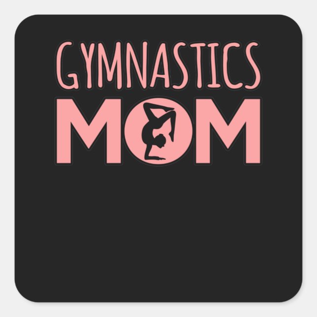 Gymnastics Mom Gymnast Gymnastic Sports Lover Grap Square Sticker (Front)