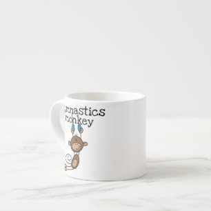 Gymnastics Monkey Espresso Cup