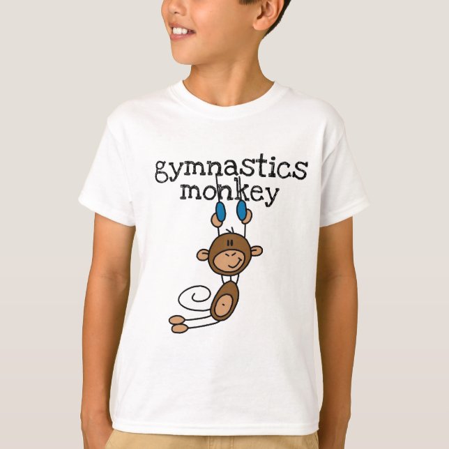 Gymnastics Monkey Tshirts and Gifts (Front)