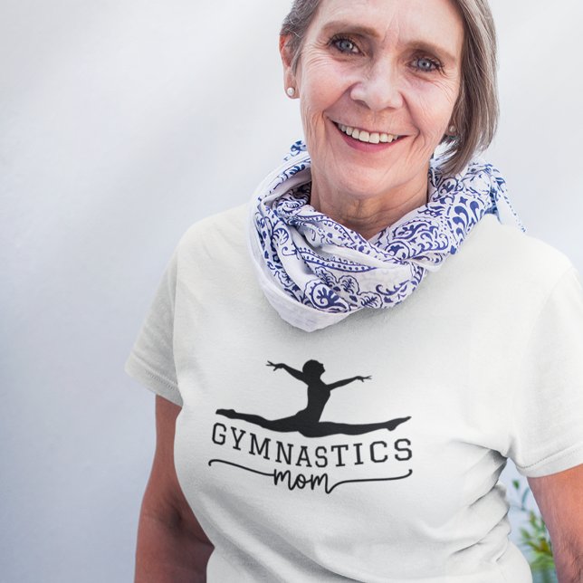Gymnastics Mum Acrobatic Typography T-Shirt (Creator Uploaded)