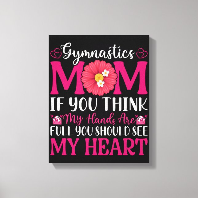 Gymnastics Mum Canvas Print (Front)